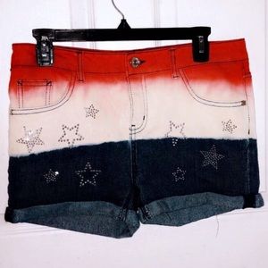 I am selling USA themed denim shorts!